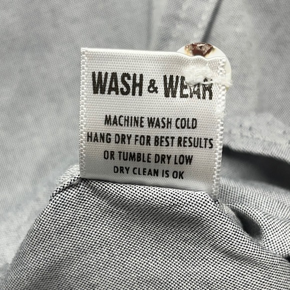 Buck‎ Mason Men Long Sleeve Shirt Oxford Twill Chambray Button Field Pocket XXL - Picture 8 of 10